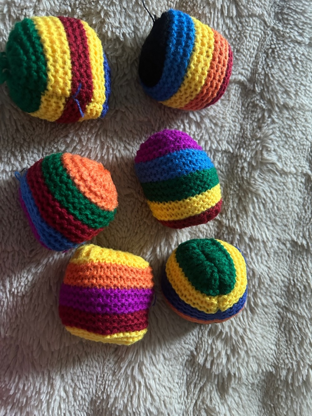 Multicolor Hakki sacks,- Rainbow Stripe